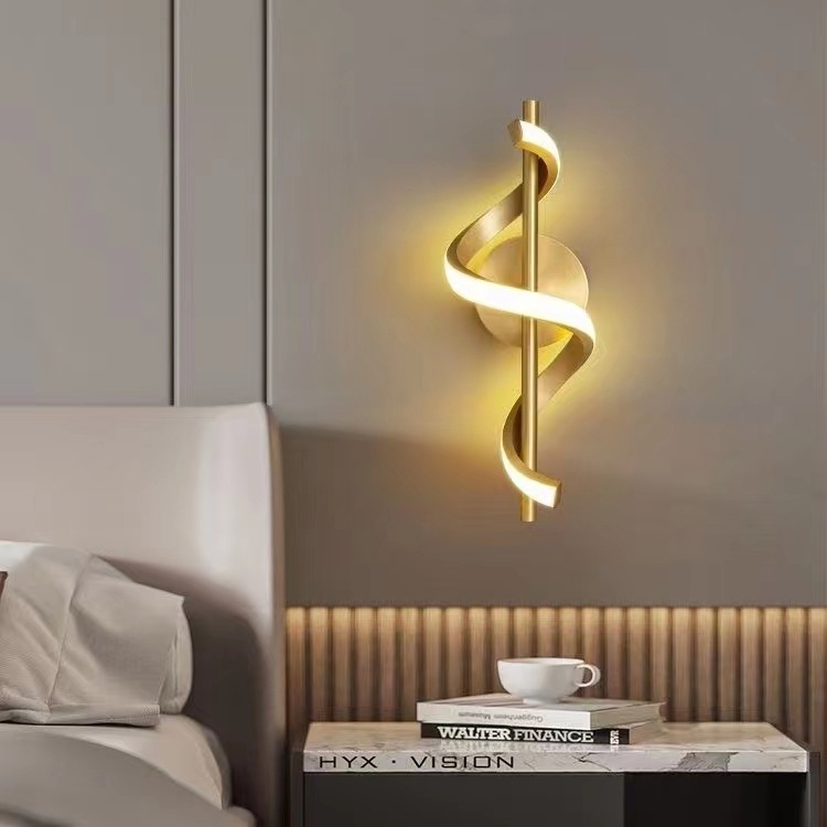 LED unutarnja zidna svjetiljka za pozadinu televizora, moderni minimalistički dizajn, aluminijsko kućište