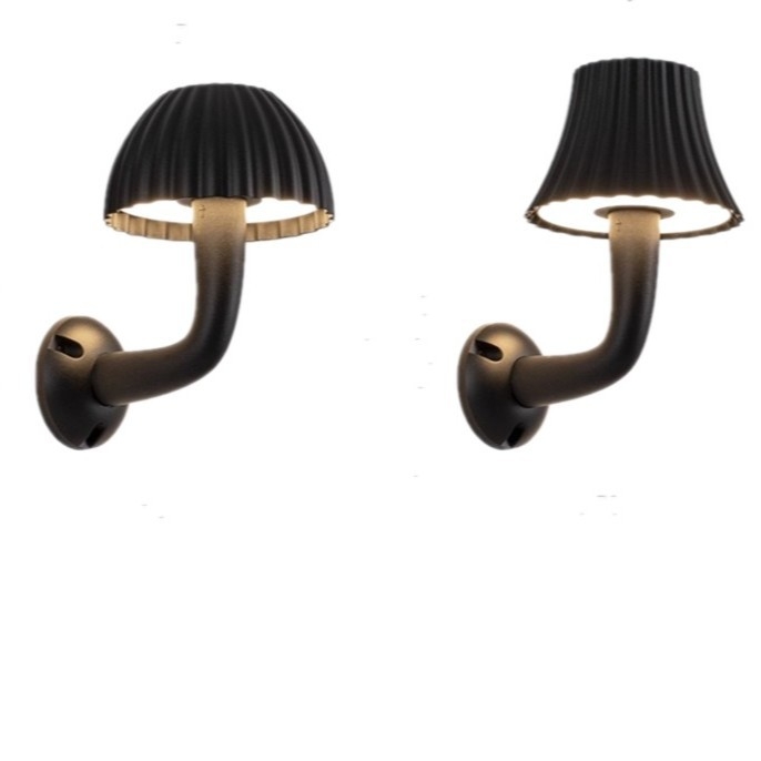 Vanjska stenska svjetiljka za vilu i dvorište, vodootporno vanjsko osvjetljenje, zidni nosač, aluminijsko kućište, IP55, LED 12W, 3000K, 180° snop, moderni minimalistički dizajn
