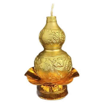 Sveća za hram Bude sa stalkom, bezdymna parafinska cilindrična svijeća s motivom pagode WenChang