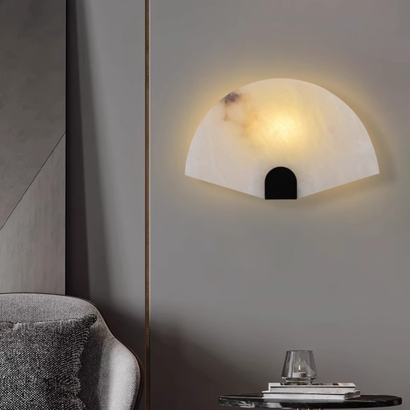 Snowflake Marble LED zidna lampa – minimalistička zidna svjetiljka za dnevni boravak, hodnik i spavaću sobu