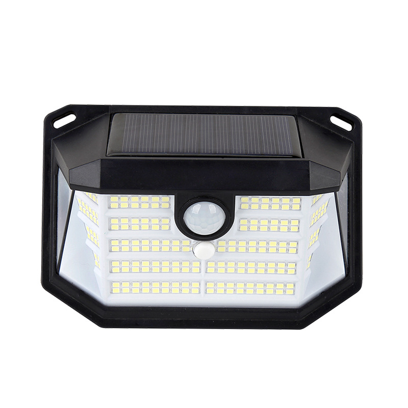 Solarna zidna svjetiljka sa senzorom pokreta, vanjska, 178 LED, za dvorište, garažu i cestu