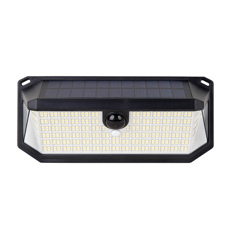 Solarna zidna svjetiljka sa senzorom pokreta, vanjska, 178 LED, za dvorište, garažu i cestu