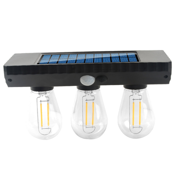 Solarna zidna lampa za vrt, vanjska, vodootporna, dekorativna, s volframovim vlaknom
