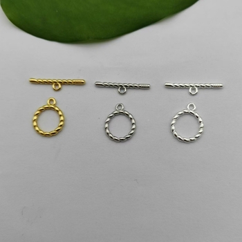 Set ogrlice i narukvice od srebra S925 s OT kopčom, pletene užad zatvarač, ručna izrada dodataka za DIY nakit