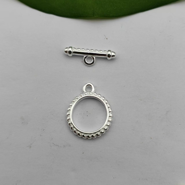 Set ogrlice i narukvice od srebra S925 s OT kopčom, pletene užad zatvarač, ručna izrada dodataka za DIY nakit
