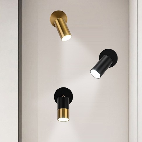 Nordijska minimalistička moderna zidna LED svjetiljka, aluminijsko tijelo, PVC sjenilo, za dnevni boravak i spavaću sobu