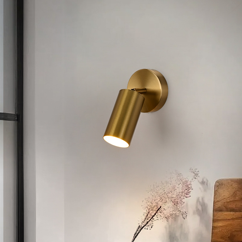 Nordijska minimalistička moderna zidna LED svjetiljka, aluminijsko tijelo, PVC sjenilo, za dnevni boravak i spavaću sobu