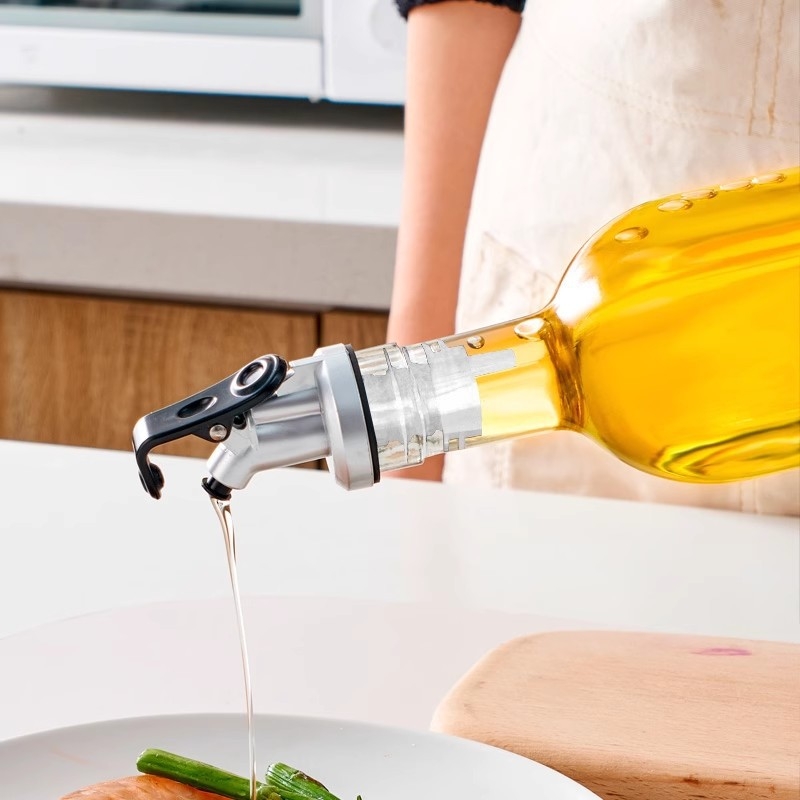 Cioc de sticlă pentru ulei, dop etanș de înaltă calitate, accesorii pentru capacul recipientului de ulei pentru uz casnic, etanș, fără scurgeri, dop pentru sticla de vin roșu