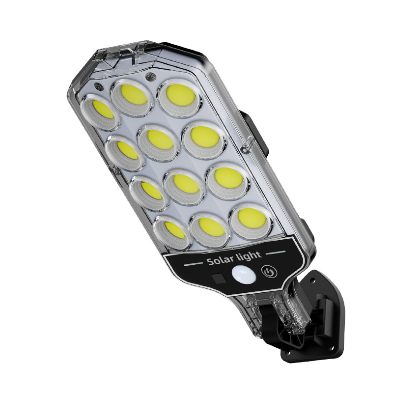 Solarna vrtna svjetiljka s dizajnom zidne i ulične lampe, automatsko uključivanje u sumrak, daljinsko upravljanje