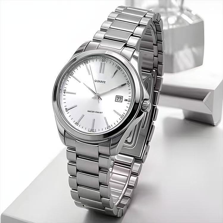 Unisex sat s potpuno automatskim kvarcnim mehanizmom i vječnim kalendarom, brojčanik 40,5 mm, vodootporan do 10 m, gumeni remen, spiralna kruna, kućište od legure, premazano staklo