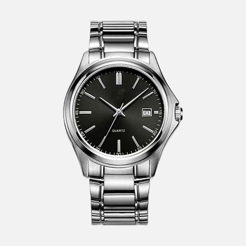 Unisex sat s potpuno automatskim kvarcnim mehanizmom i vječnim kalendarom, brojčanik 40,5 mm, vodootporan do 10 m, gumeni remen, spiralna kruna, kućište od legure, premazano staklo