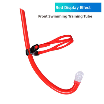 Predný namontovaný snorkel pre voľné potápanie, plný silikónový dýchací trubička