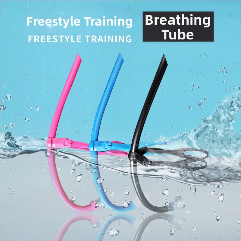Predný namontovaný snorkel pre voľné potápanie, plný silikónový dýchací trubička