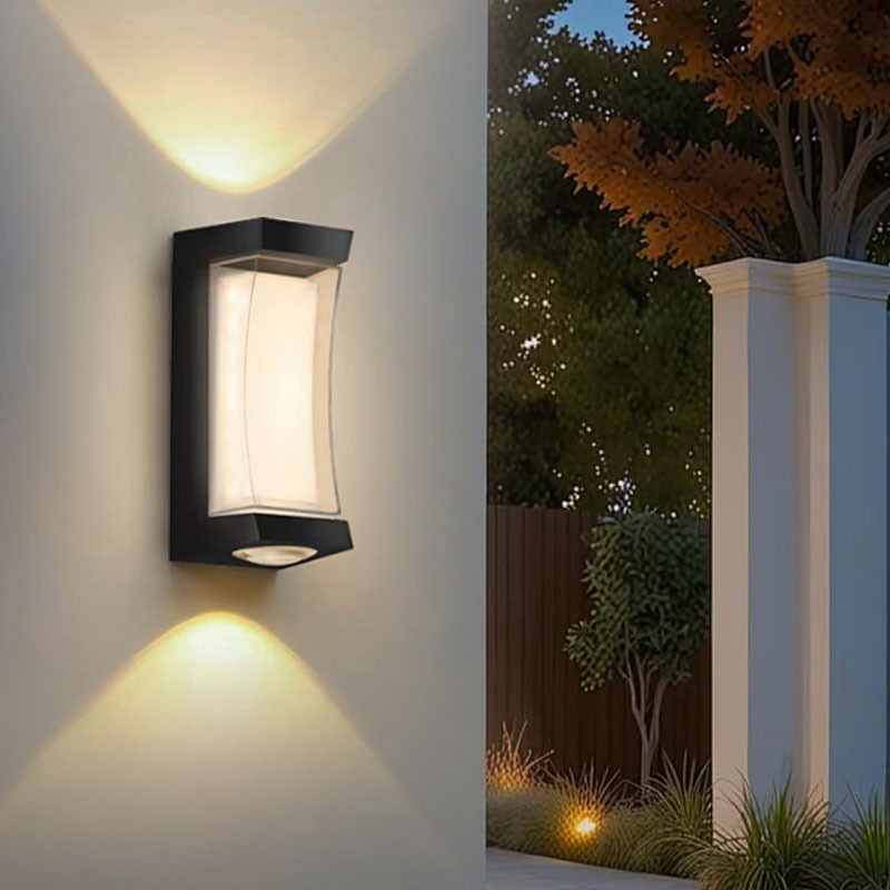 ABS vanjska LED vodootporna Zidna svjetiljka, IP65, 12 LED, 3000K, 120° snop, 85-265V, plastično kućište, 0,5 kg, moderno zidno svjetlo za unutarnju i vanjsku upotrebu