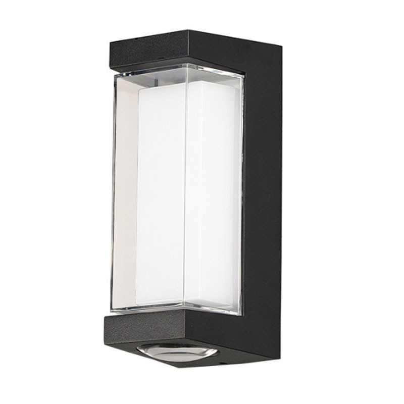 ABS vanjska LED vodootporna Zidna svjetiljka, IP65, 12 LED, 3000K, 120° snop, 85-265V, plastično kućište, 0,5 kg, moderno zidno svjetlo za unutarnju i vanjsku upotrebu