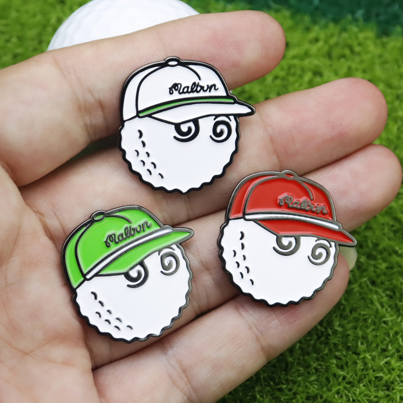 Klip za kapu za označavanje golf lopti, od mangan čelika, emajlirani marker lopte