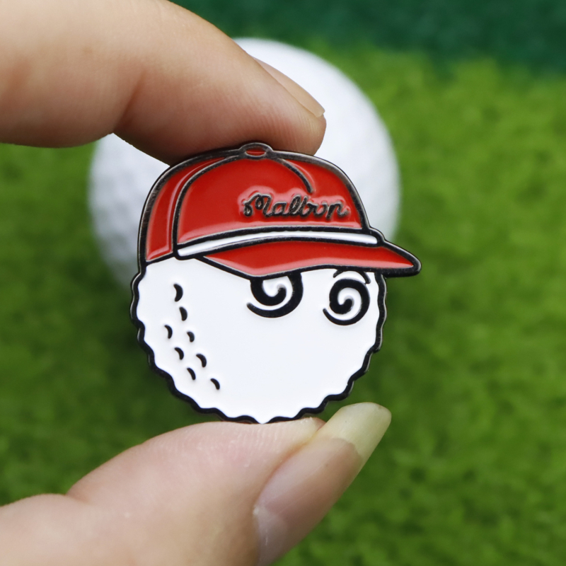 Klip za kapu za označavanje golf lopti, od mangan čelika, emajlirani marker lopte