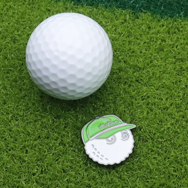Klip za kapu za označavanje golf lopti, od mangan čelika, emajlirani marker lopte