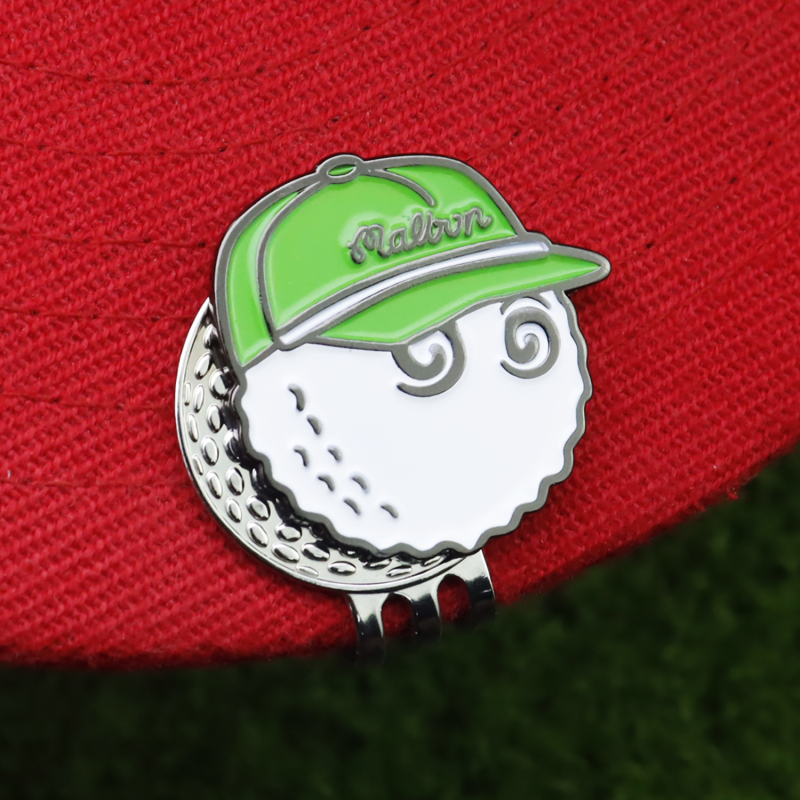 Klip za kapu za označavanje golf lopti, od mangan čelika, emajlirani marker lopte