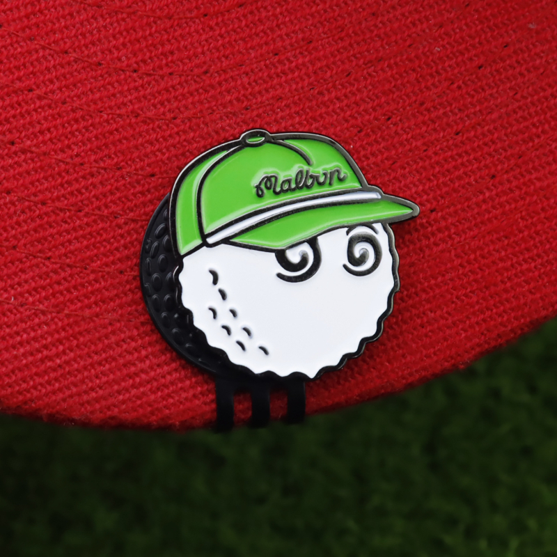Klip za kapu za označavanje golf lopti, od mangan čelika, emajlirani marker lopte