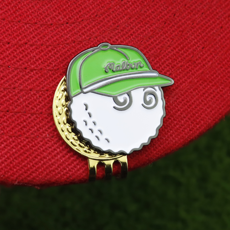 Klip za kapu za označavanje golf lopti, od mangan čelika, emajlirani marker lopte