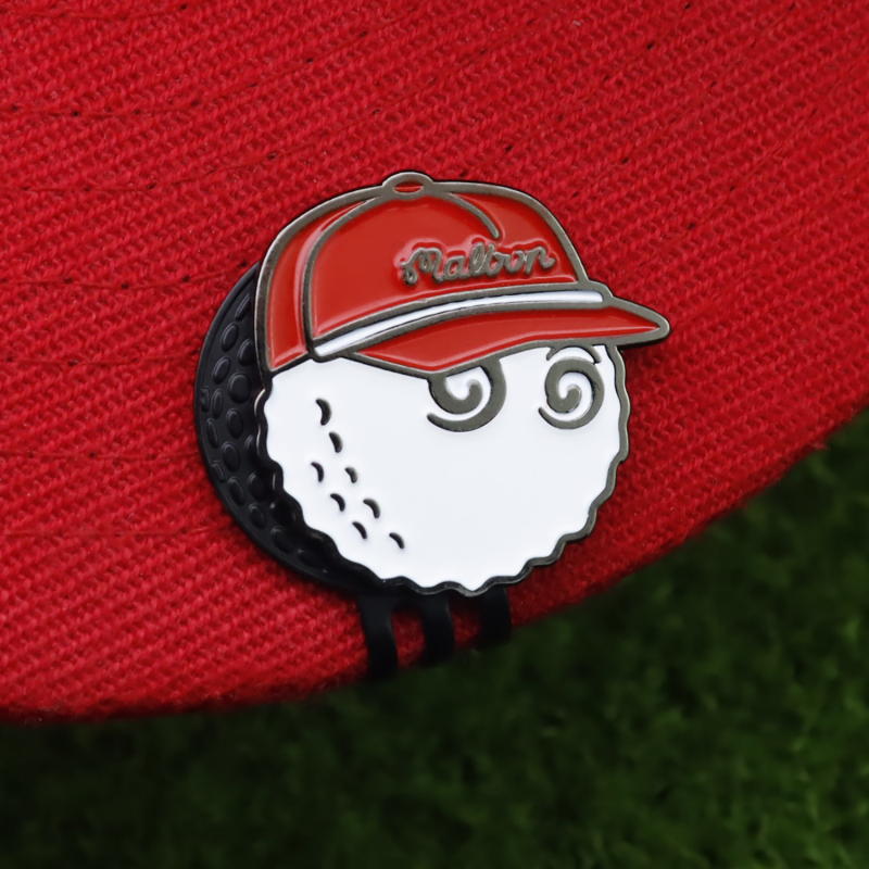 Klip za kapu za označavanje golf lopti, od mangan čelika, emajlirani marker lopte
