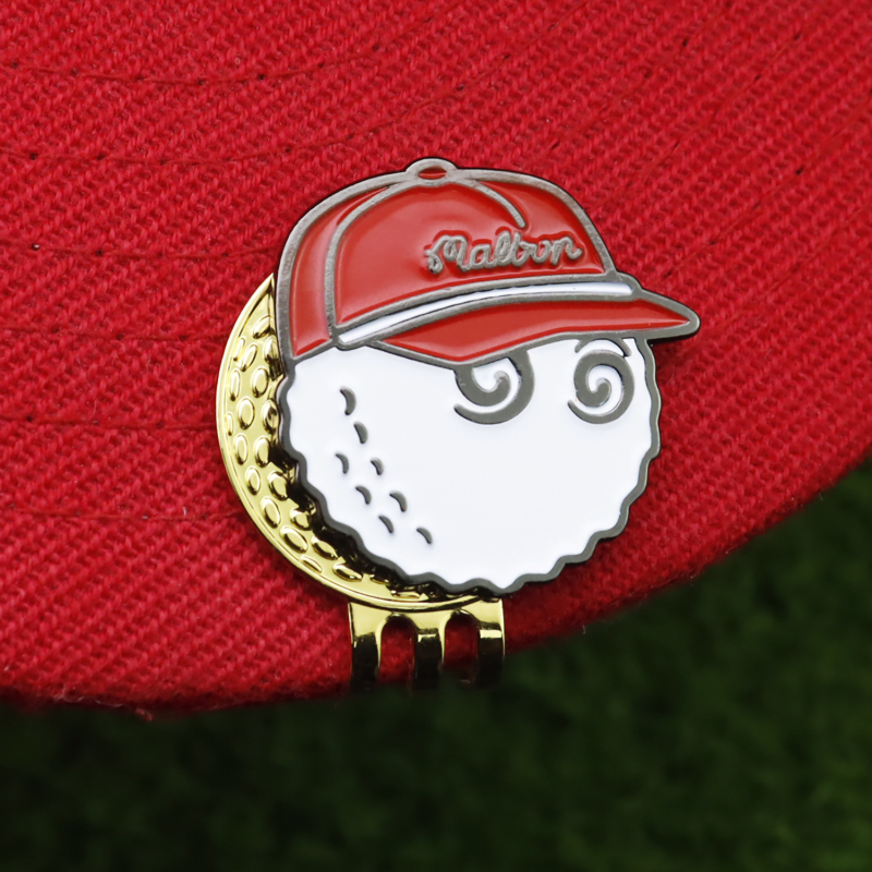 Klip za kapu za označavanje golf lopti, od mangan čelika, emajlirani marker lopte