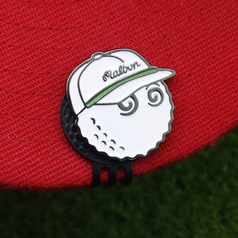 Klip za kapu za označavanje golf lopti, od mangan čelika, emajlirani marker lopte