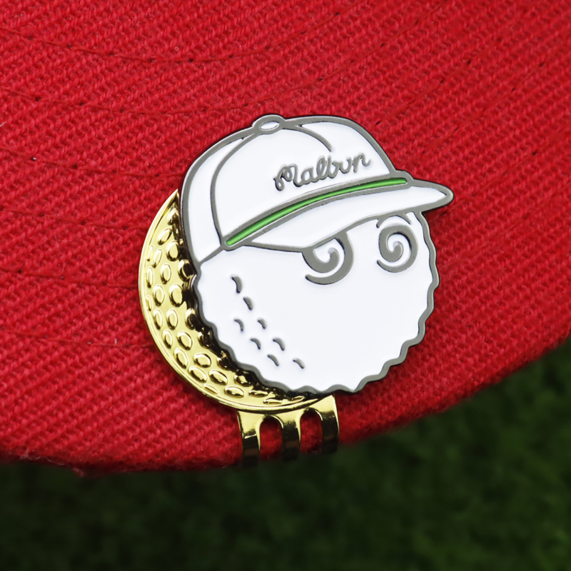 Klip za kapu za označavanje golf lopti, od mangan čelika, emajlirani marker lopte