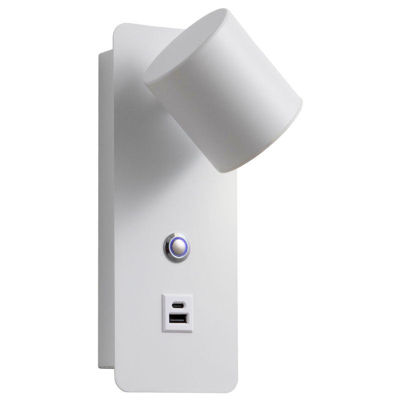 Unutarnja zidna lampa s rotirajućim dodirnim upravljanjem, trobojnim ambijentalnim osvjetljenjem, moderna minimalistička lampa za čitanje uz krevet.