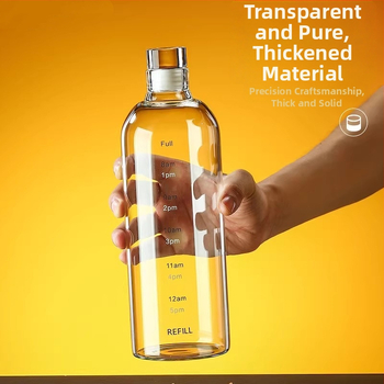 Vysoko borosilikátové sklenené fľaše na alkohol a čajový olej, uzavreté, potravinárska kvalita, objemy 300/500/750/1000 ml