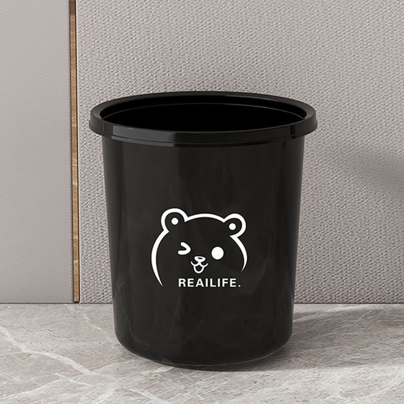 Plastična kanta za otpad s otvorenim vrhom, cilindričnog oblika, 5 L, za komercijalnu upotrebu
