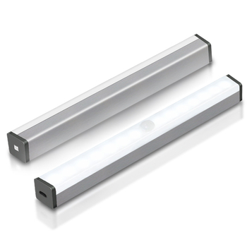 Prilagodljiva pametna lampica sa senzorom pokreta za garderobu, USB napajanje, aluminijska LED traka, noćna lampica s mogućnošću podešavanja jačine svjetla