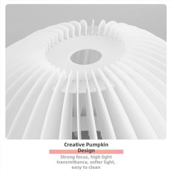 PP tikvasto sjenilo lampe, bijelo, za lustere ili stojeću lampu, retro dizajn