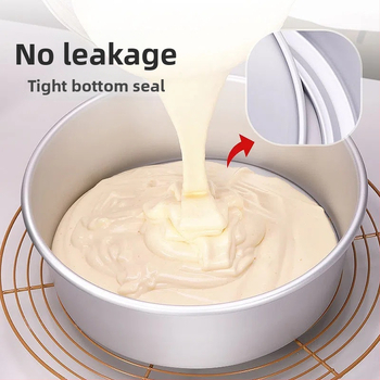Kružni kalup za tortu s odvojivim dnom, aluminijska legura, za čifon, mousse i pečenje kruha