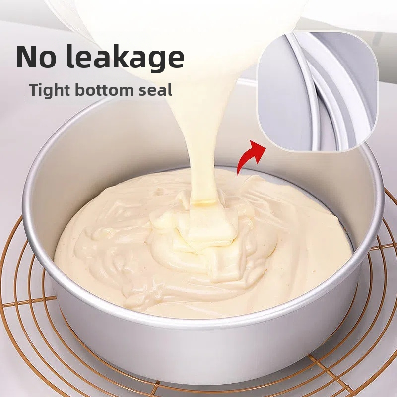 Kružni kalup za tortu s odvojivim dnom, aluminijska legura, za čifon, mousse i pečenje kruha