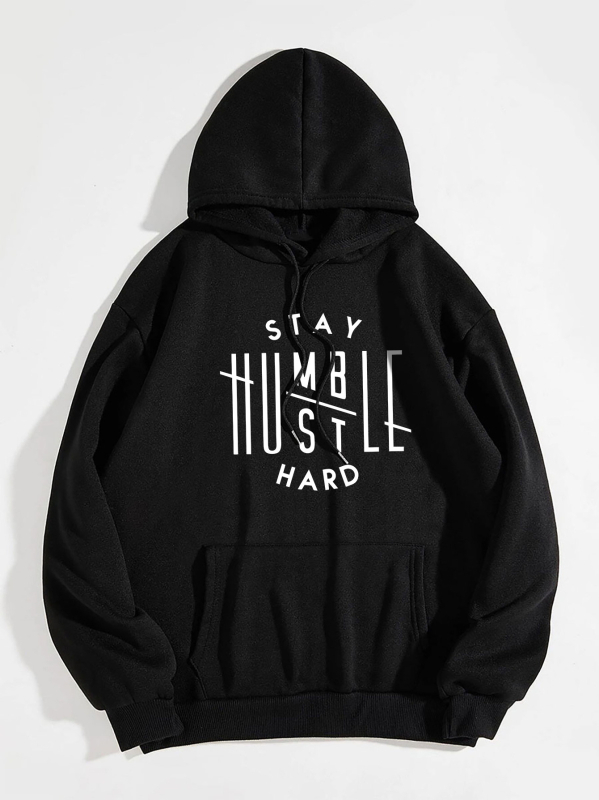 Ženski flis hoodie s kapuljom, jednobojna boja, natpis slovima, džep kengura i vezice