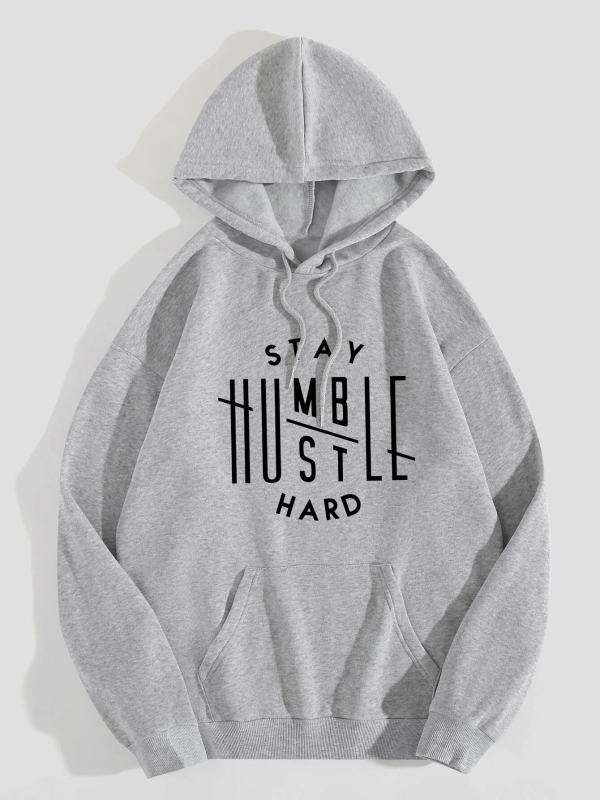 Ženski flis hoodie s kapuljom, jednobojna boja, natpis slovima, džep kengura i vezice