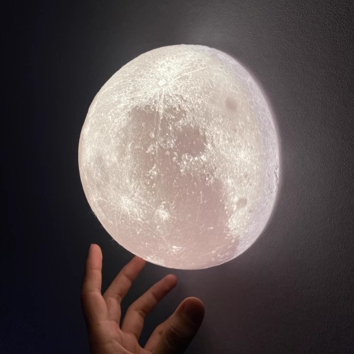 Zidna lampa u obliku polumjeseca, moderni minimalistički dizajn za dnevni boravak, hodnik, balkon i spavaću sobu, 3D ispisana zidna svjetiljka