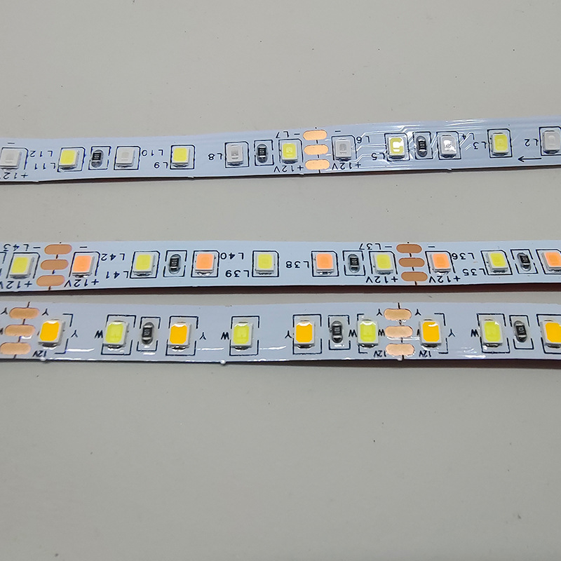 LED traka 12V, 2835, trobojna, 120 LED, širina 8 mm, osvjetljenje za ogledalo za šminkanje i vitrinu