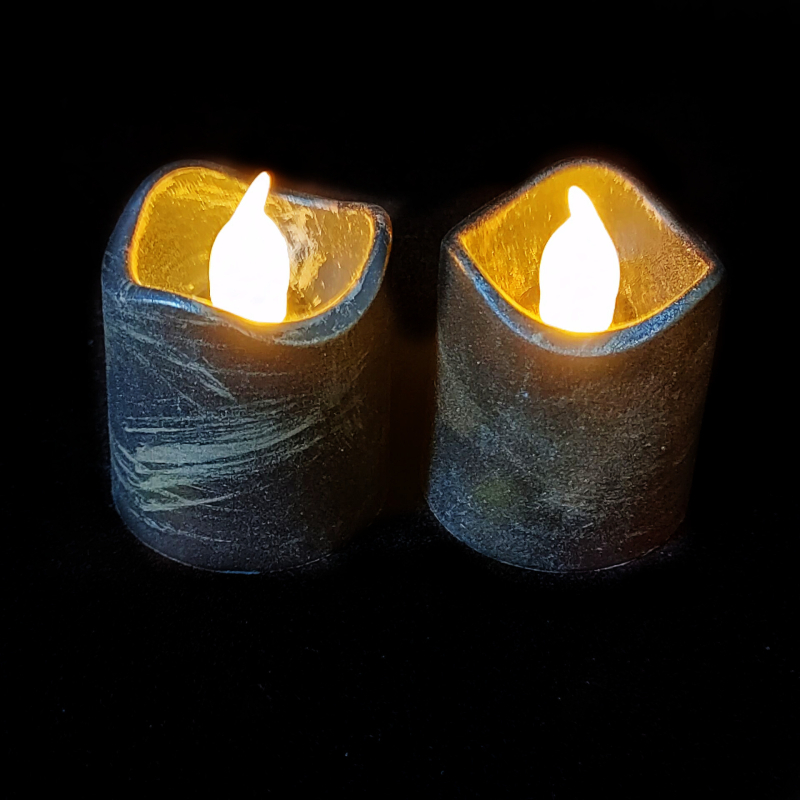 LED električna svijeća s obojenim premazom i efektom suza, dekor za Halloween i Božić