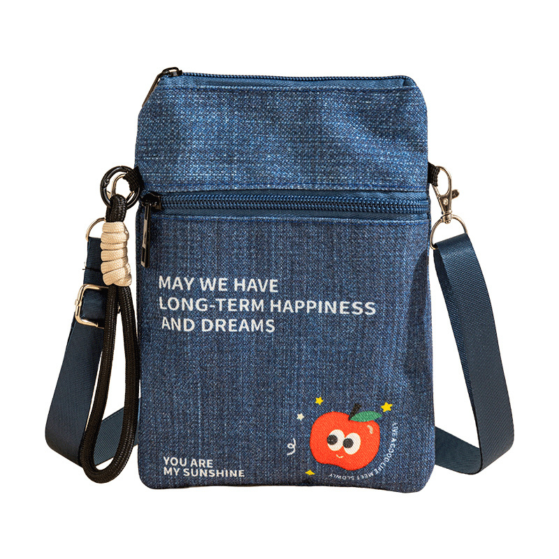 Crossbody denim organizator dokumenata za putovanja – putovnica, karte, osobna iskaznica, kartice i telefon