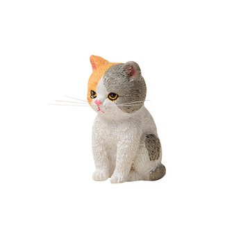 Mini dekorativna figura narančaste tabby mačke, od smole, za stol ili auto