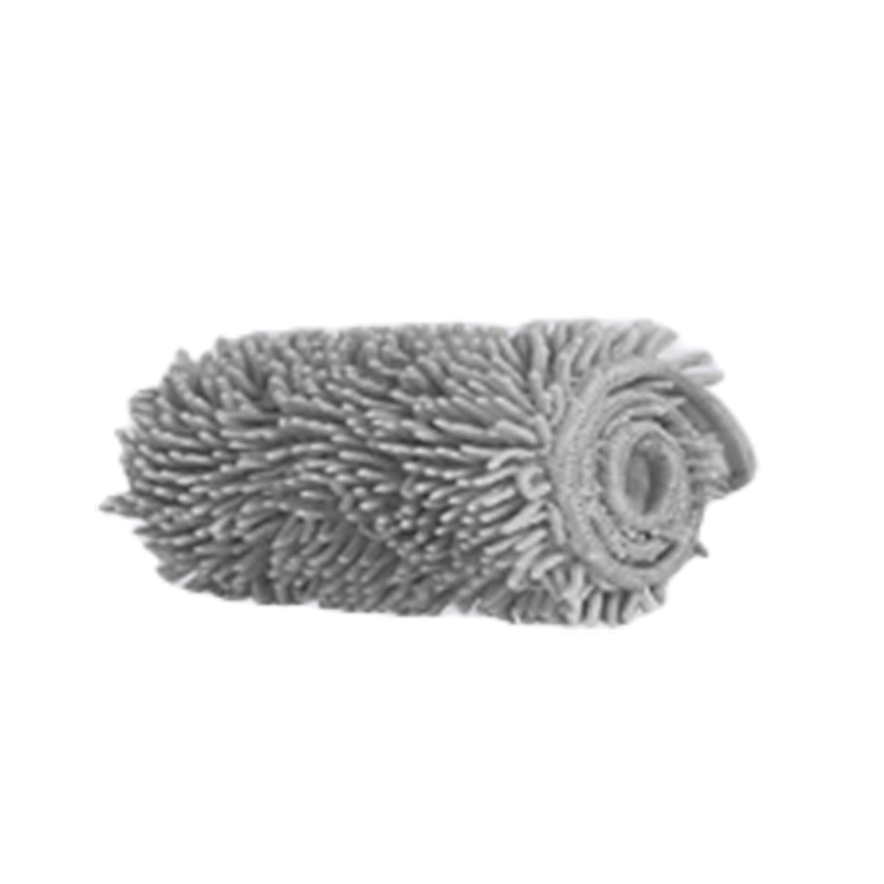 Chenille ravni mop s prašinu za dom i hotel, veliko čišćenje površina, suho i mokro, teleskopska duljina 120-140 cm, glava 42×11 cm, nehrđajući štap