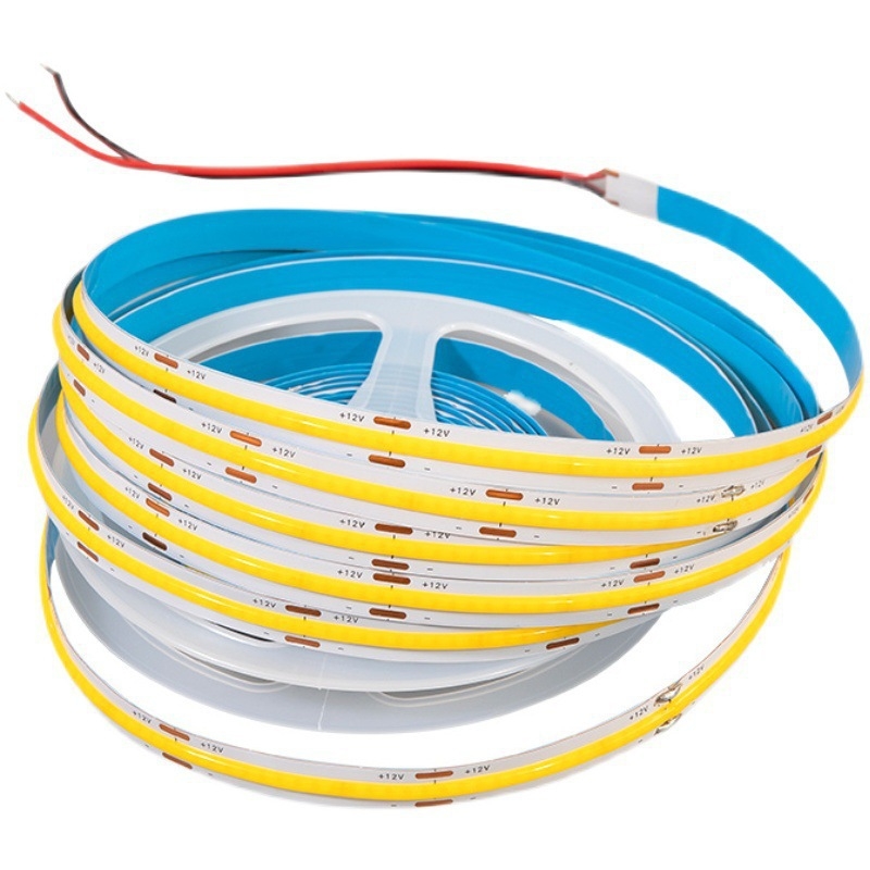 Unutarnja COB LED traka, inteligentna dvovodična trobojna COB traka s glatkim podešavanjem svjetla, linearna traka