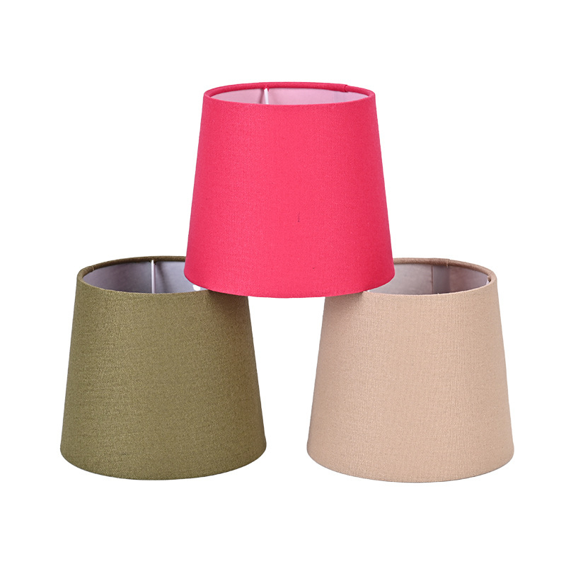 Okrugli laneni abažur za stolnu lampu, noćnu lampu i podnu lampu — odvojivo platneno sjenilo