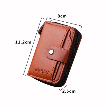 Unisex držač kartica s retro kopčom, velika kapaciteta, više mjesta za kartice, kompaktni novčanik za kovanice