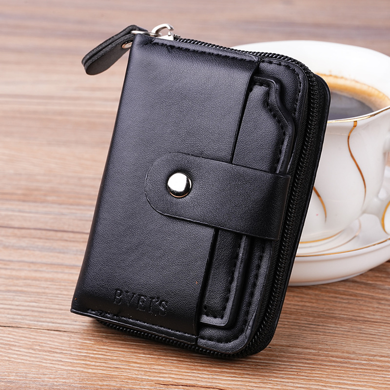 Unisex držač kartica s retro kopčom, velika kapaciteta, više mjesta za kartice, kompaktni novčanik za kovanice
