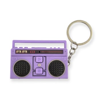 Nostalgični mini retro radio i diktofon – privjesak za ključeve