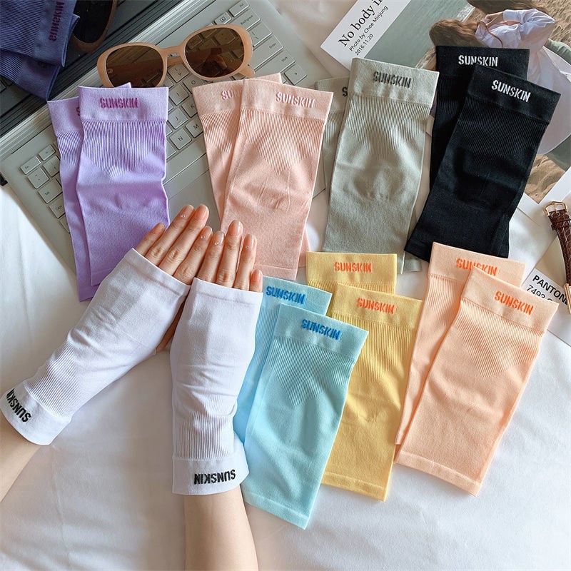 Ljetne rukavice za zaštitu od sunca, unisex, s djelomičnim prstima, tanke, protuklizne, za ribolov, vožnju i biciklizam